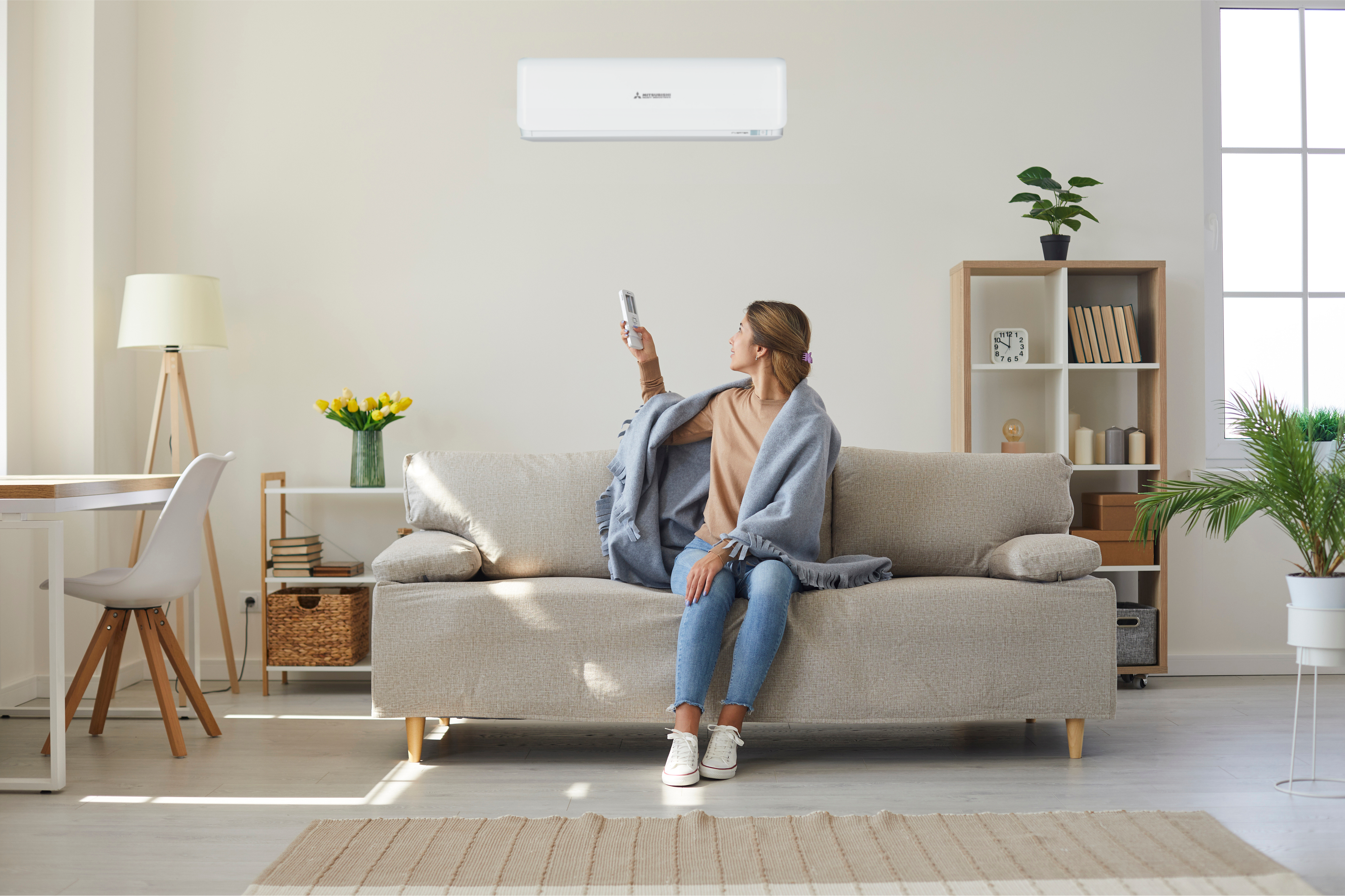 Verwarmen met airco in de winter Mitsubishi